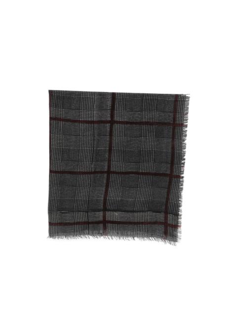 Faliero Sarti Cristopher check-pattern frayed scarf