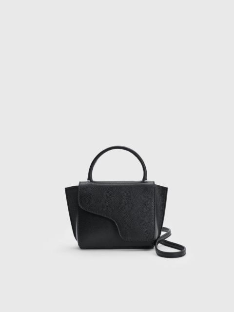ATP ATELIER Montalcino Black Grained Leather Mini handbag