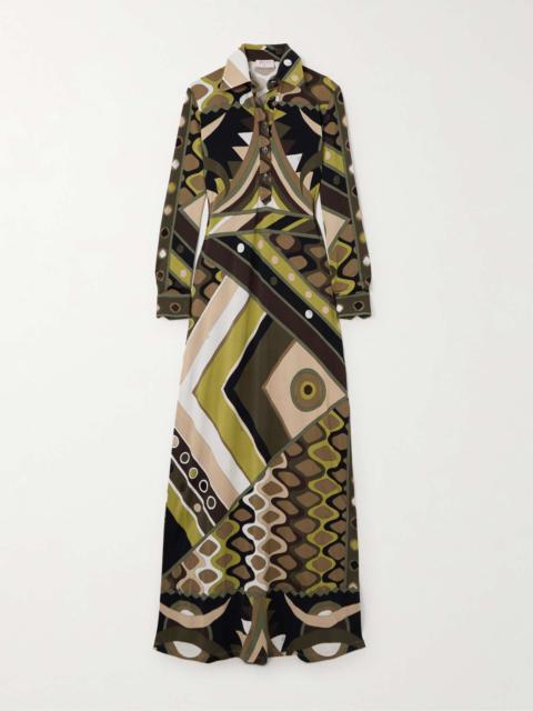 PUCCI Printed jersey maxi dress