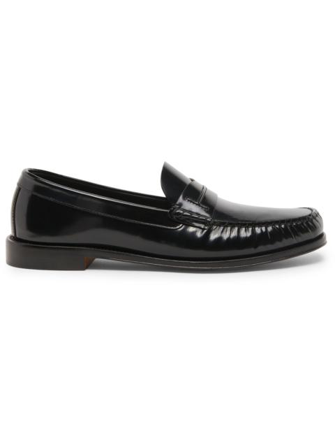 TOM FORD Men's Burnished Leather Penny Loafers - Black