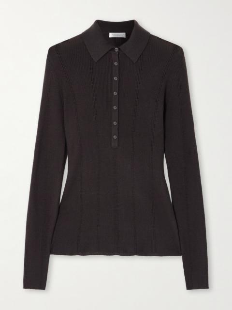 GABRIELA HEARST Sophia Wool Polo Shirt