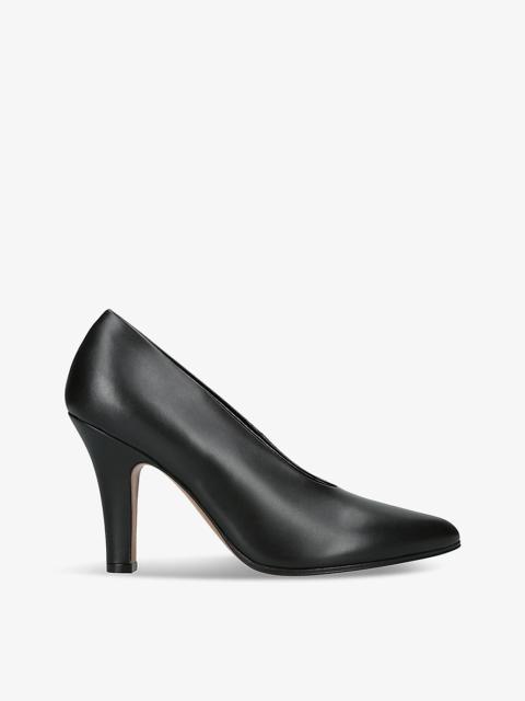 Prudens heeled leather courts