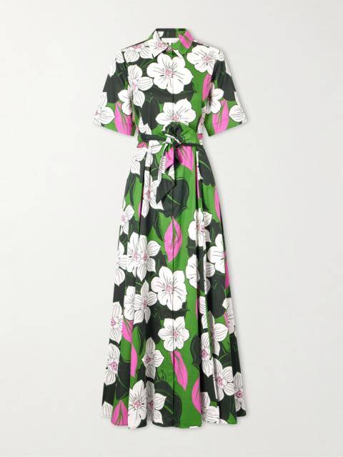 BORGO DE NOR Floral-print Cotton Maxi Dress