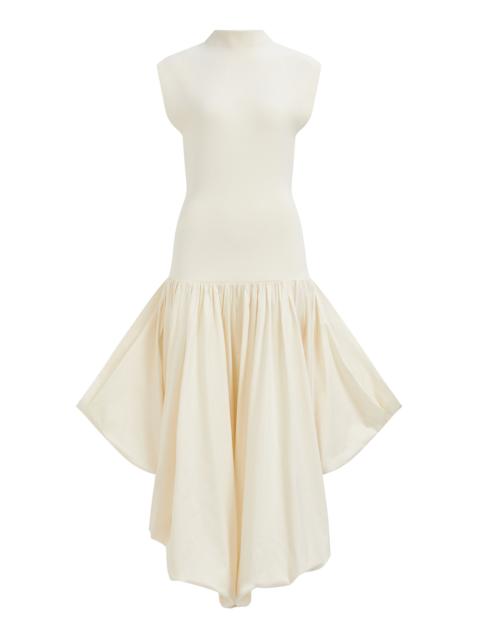 Aje. Venetia Knit Midi Dress ivory