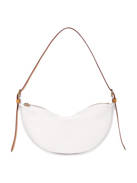 Longchamp Smoothie M Crossbody bag White - Leather