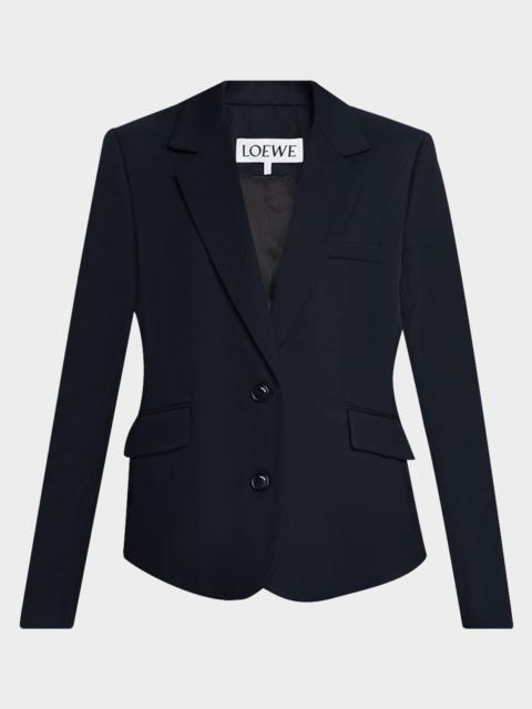 Loewe Single-Breasted Belt Cinched Tailored Jacket