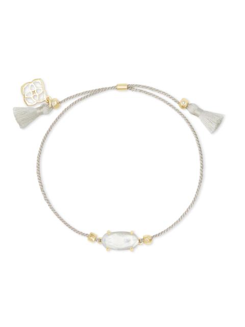 KENDRA SCOTT Everlyne Silver Cord Friendship Bracelet in Ivory Mother-of-Pearl