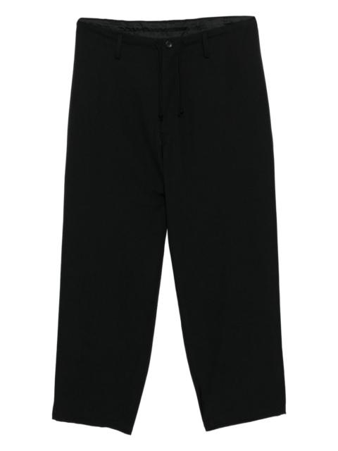 Yohji Yamamoto drawstring tapered trousers