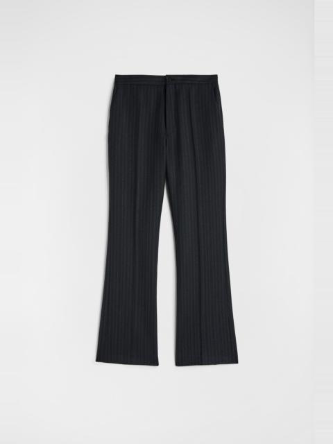 Jil Sander Wool Pinstripe Tailored Trousers