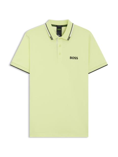 POLO SHIRT WITH CONTRAST LOGOS
