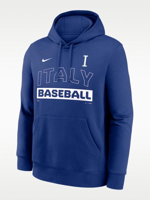 Nike Italy National Baseball Team 2026 World Baseball Classic Club Men's Nike Pullover Hoodie
