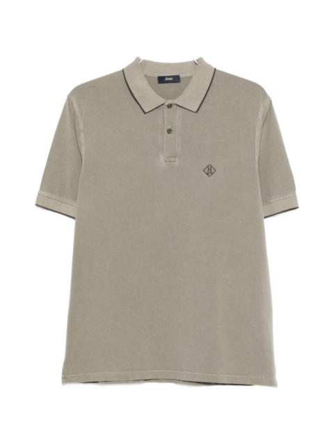 Herno logo-embroidered polo shirt