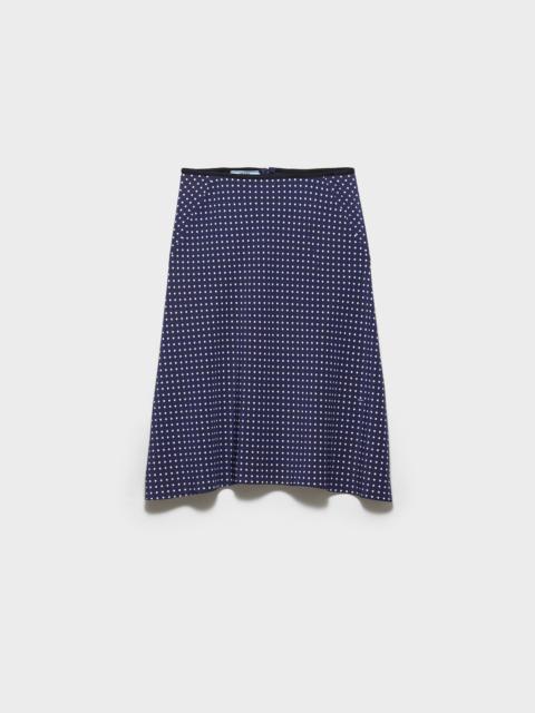 Prada Polka-dot marocain skirt