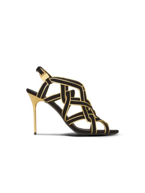 Balmain Suede Urania sandals