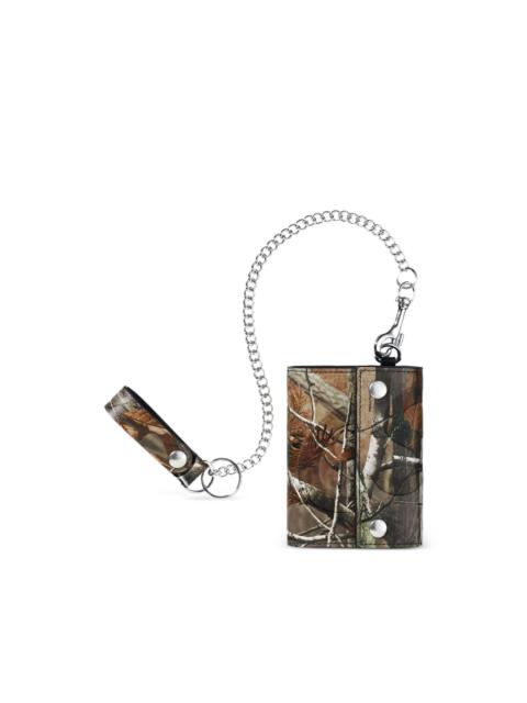 Supreme leather chain wallet