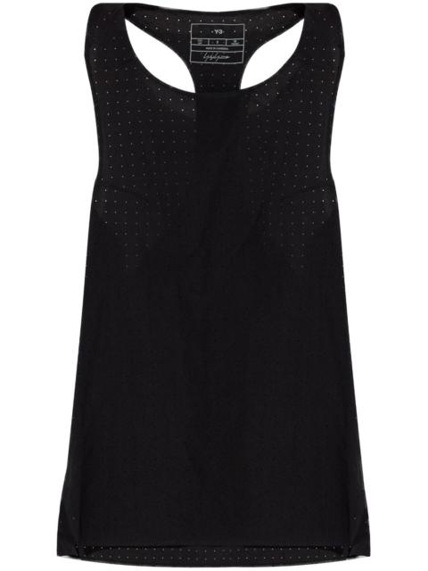 Y-3 perforated-detail tank top