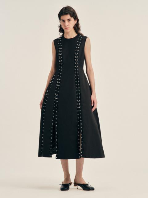 Simone Rocha Grommet Ring Sculpt Ripple Dress