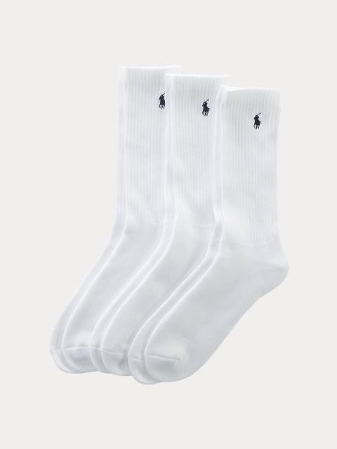 Polo Ralph Lauren Cotton-Blend Crew Sock 3-Pack