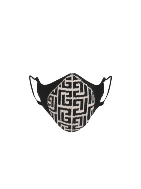 Balmain Cotton mask with Balmain monogram