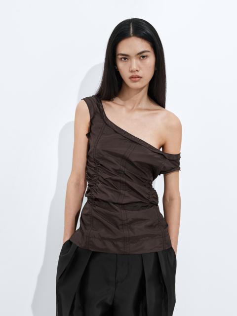 Bottega Veneta Washed Silk Taffeta Top