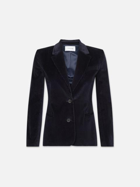 The Corduroy Femme Blazer in Navy