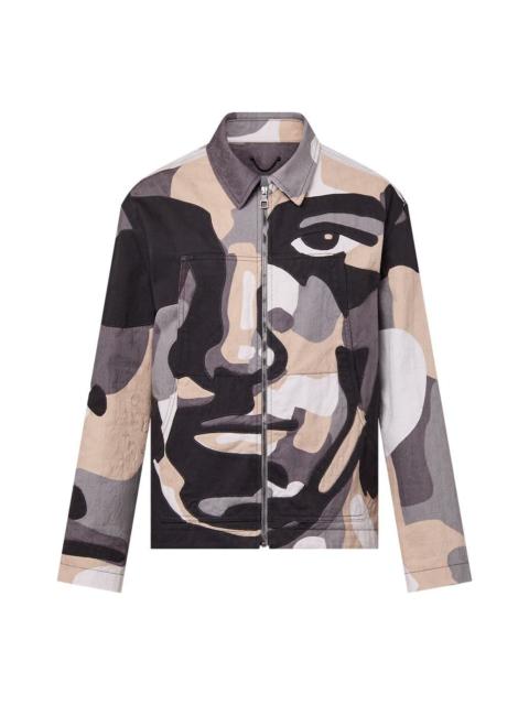Louis Vuitton LOUIS VUITTON Patchworked Portrait Denim Jacket 'Multi-Color' 1ABYMP
