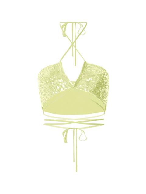 LAPOINTE Sequin Bra Top
