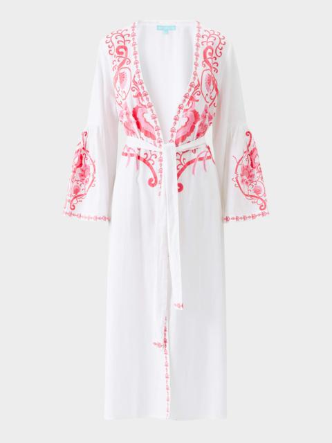 MELISSA ODABASH Romilly Embroidered Kaftan Coverup