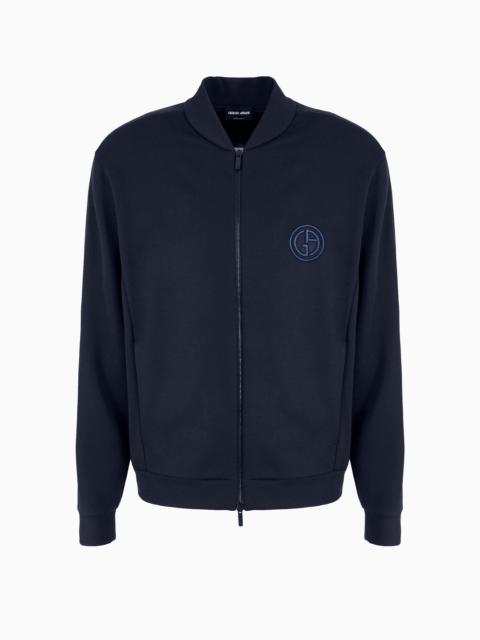 GIORGIO ARMANI Micro-modal double-jersey blouson
