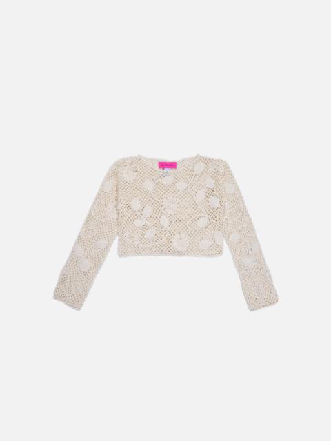 The Elder Statesman CROCHET WOMEN'S BOATNECK