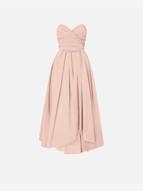 PINKO ELEGANT LONG DRESS WITH JEWEL BELT