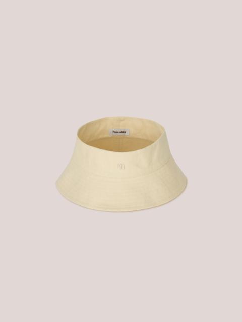 Nanushka LAMONT - Organic cotton canvas visor - Creme