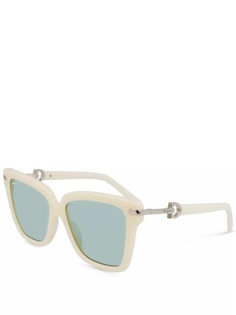 FERRAGAMO Gancini Square Sunglasses, 57mm