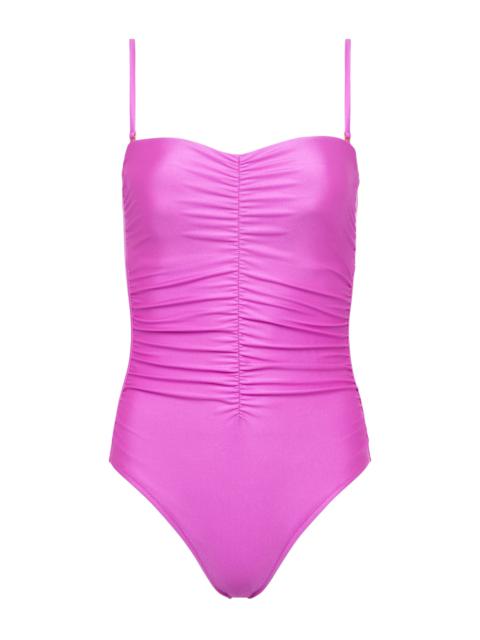 L'AGENCE Aubrey Ruched One-Piece Swimsuit