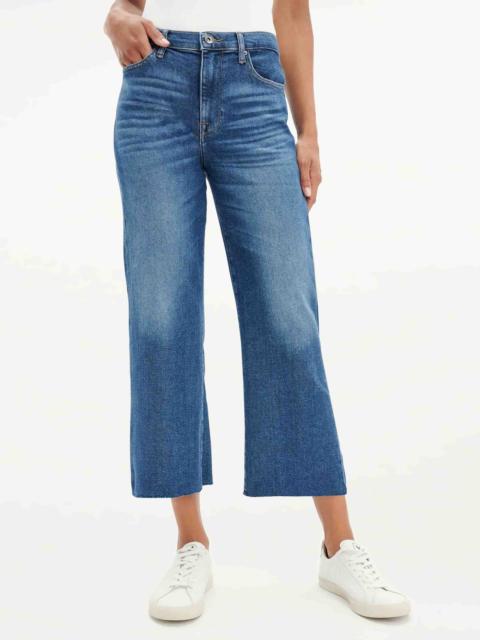 Splendid High Waist Crop Wide Leg Jeans