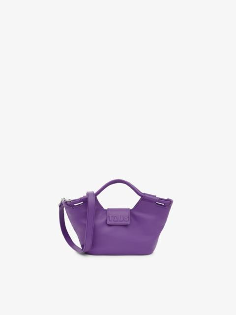 TOUS Small purple leather Tote bag TOUS Sun