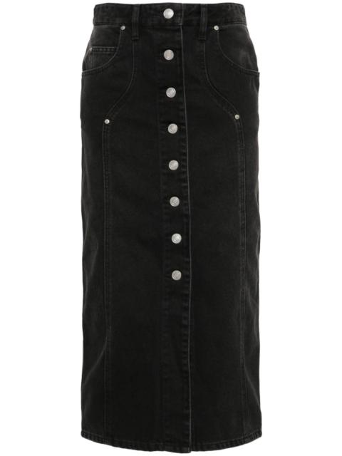 Isabel Marant Étoile Vandy denim midi skirt