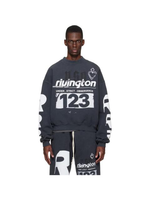 RRR123 Black Membership USO Crewneck Sweatshirt