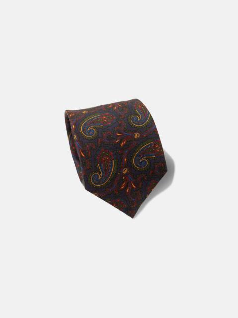 J. PRESS MADE-IN-ENGLAND NAVY PAISLEY ANCIENT MADDER TIE
