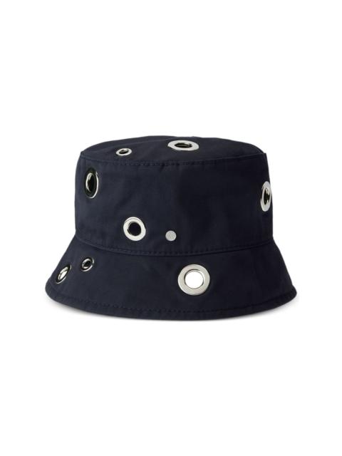 MAISON MICHEL Axel eyelet-detail bucket hat