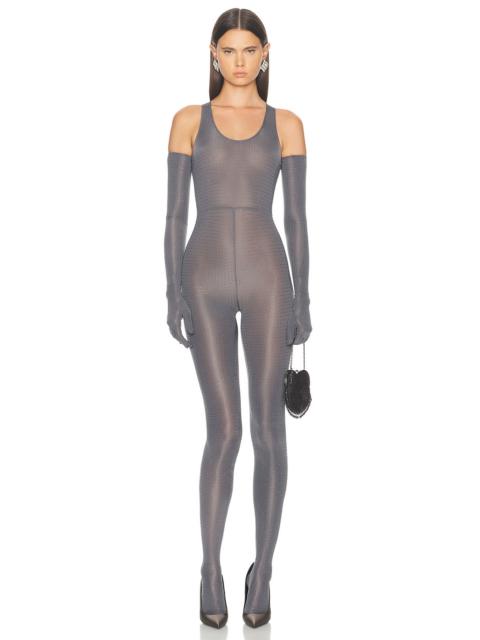 ALEX PERRY Singlet Crystal Glove Catsuit