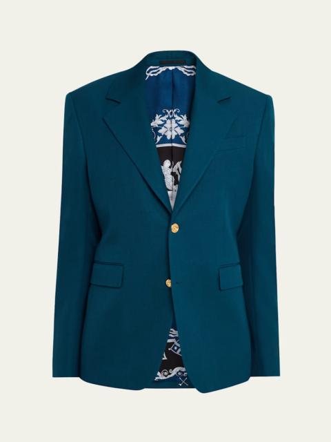 VERSACE Slim-Fit Wool Blazer
