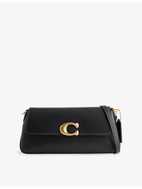 COACH Jet Leather Shoulder Bag