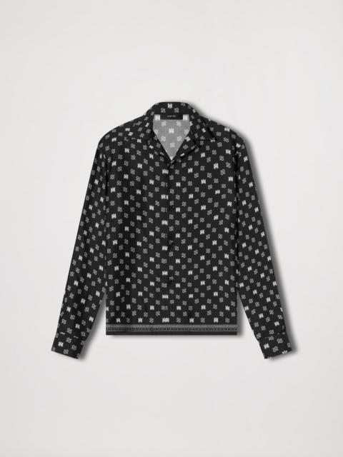 AMIRI MA REPEAT LOGO LS CAMP SHIRT