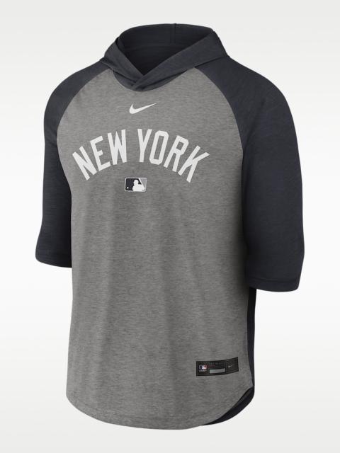Nike New York Yankees Authentic Collection Flux Men's Nike Dri-FIT MLB 3/4-Sleeve Hooded T-Shirt