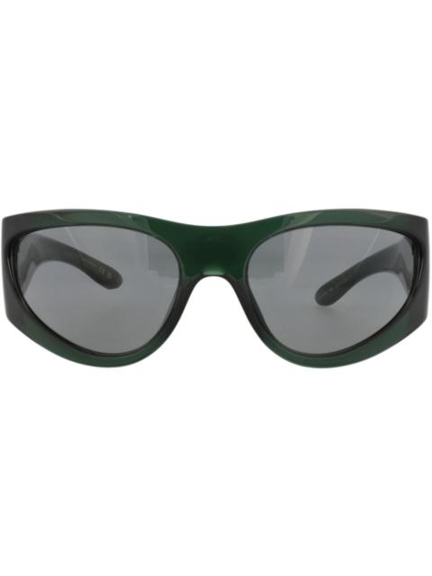 GUCCI Gucci Shield-Frame Injection Sunglasses Green Green Grey (GG1575S-30014846-003)