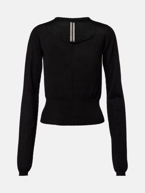 Rick Owens Cutout virgin wool top