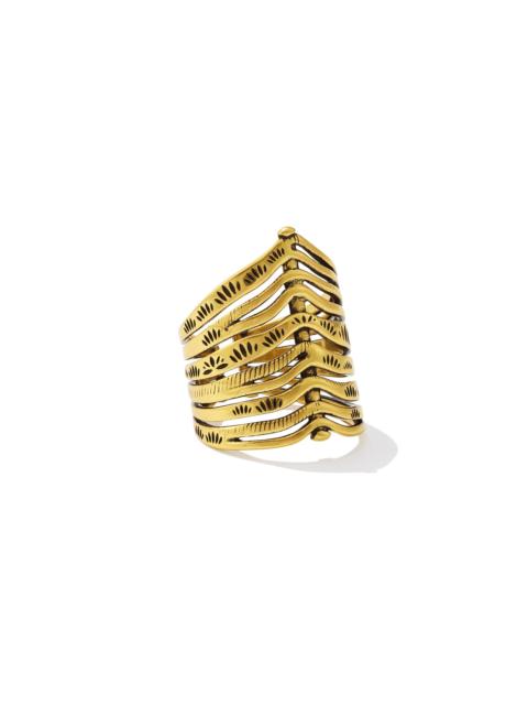 KENDRA SCOTT Calliope Vintage Gold Band Ring