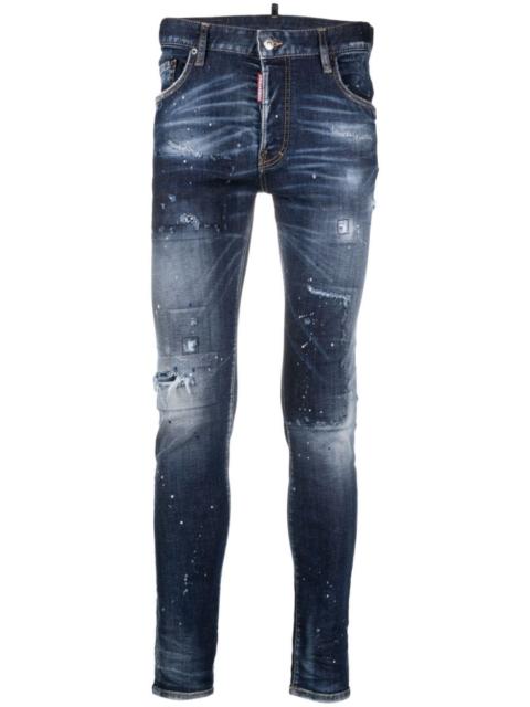 DSQUARED2 흥분 효과 슬림 컷 청바지