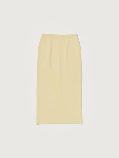 AURALEE DOUBLE FACED SILK COTTON KNIT SKIRT